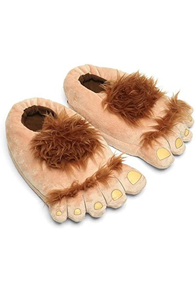 Ibeauti Men's Big Feet Furry Monster Adventure Slippers