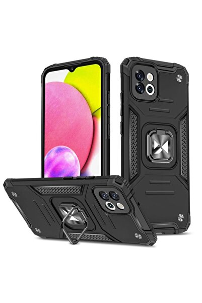 WOZINSKY Husă tip armură cu inel pentru Samsung Galaxy A03, husă blindată, su...