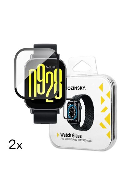WOZINSKY Sticlă securizată cu adeziv integral pentru Xiaomi Redmi Watch 5 Act...