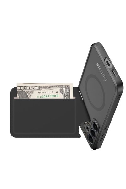 Dux Ducis Husă Rafi II pentru Samsung Galaxy S25 cu suport și portofel - Negru
