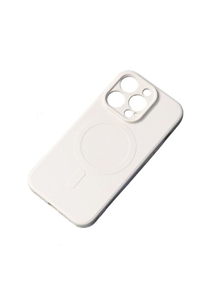 Hurtel Husă de silicon Samsung Galaxy A36 5G cu MagSafe - Bej