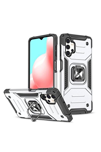 WOZINSKY Husă hibridă rezistentă Ring Armor + suport magnetic pentru Samsung ...