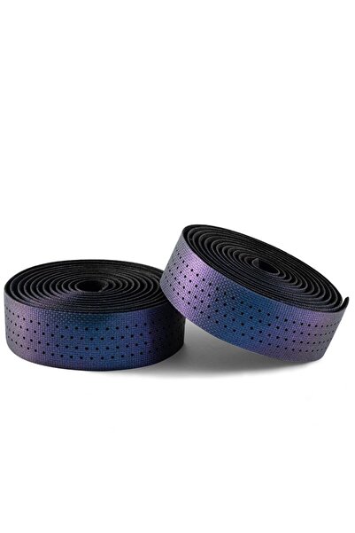 ROCKBROS Bandă de ghidon perforată din silicon cu efect cameleon - violet