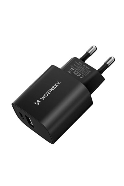 WOZINSKY WGWCB Încărcător de perete USB-A USB-C 20W - Negru