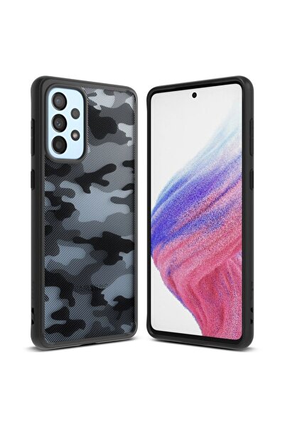 Ringke Husă TPU mată Fusion cu ramă pentru Samsung Galaxy A73 negru