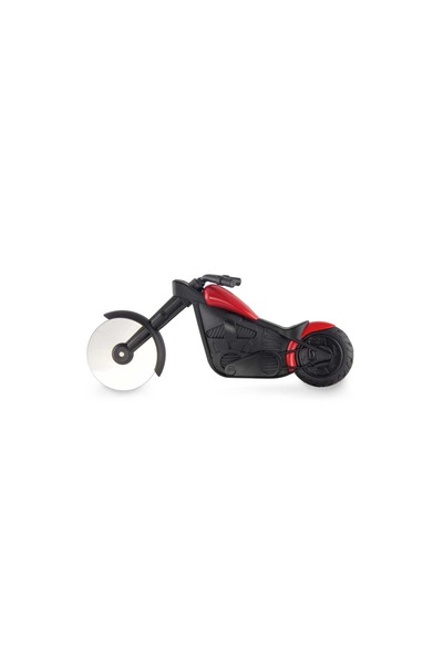 OEM Cutit pizza creativ, in forma de motocicleta, cu suport pentru cutit, 21....