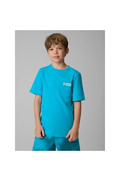 4F Tricou imprimat obișnuit pentru băieți 4FJRSS26TTSHM3832-33S