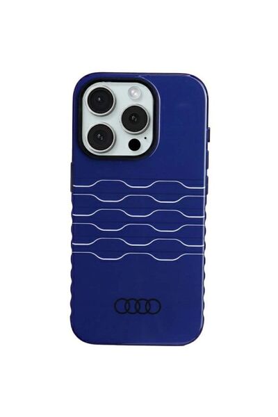 Audi Husă IML MagSafe pentru iPhone 15 Pro - albastru