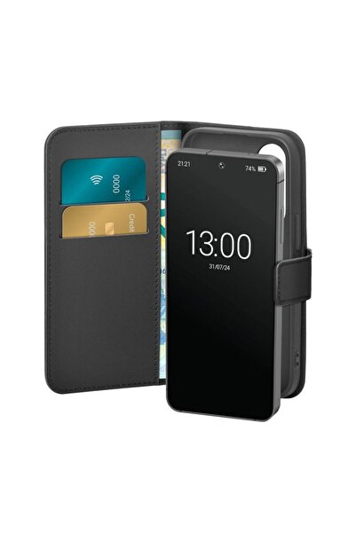 Puro Husă tip carte cu clapetă și portofel pentru Samsung Galaxy S25+ - Negru