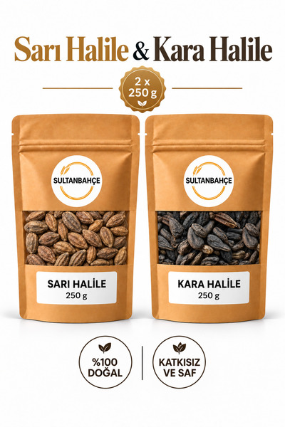 sultanbahçe Sarı Halile & Kara Halile İkili Set 2 x 250 g (500 g) - Katkısız ...