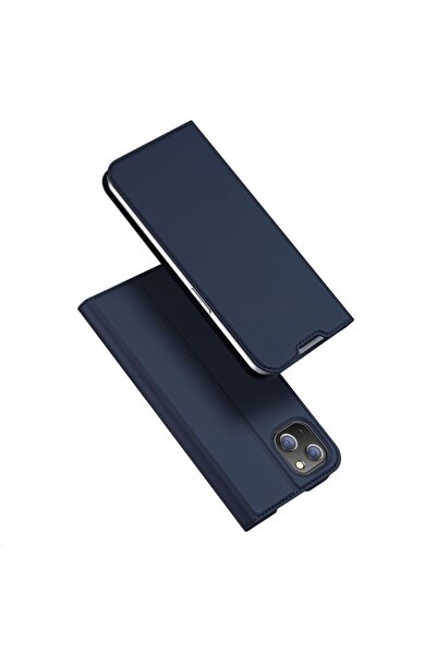 Dux Ducis Husă tip carte Skin Pro pentru iPhone 14 Plus, albastră