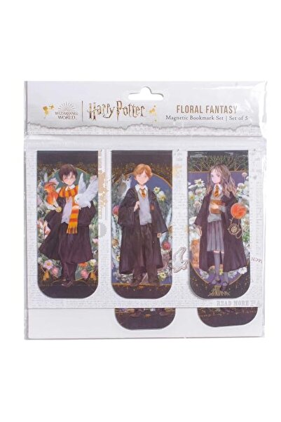 GENERAL Harry Potter: Floral Fantasy Magnetic Bookmark Set (Set of 5)