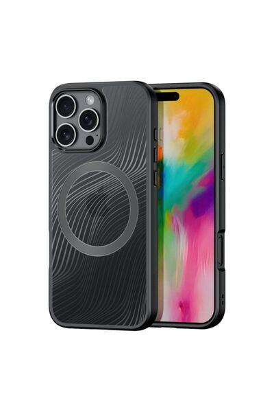 Dux Ducis Husă Aimo Mag cu MagSafe pentru iPhone 16 Pro Max - negru