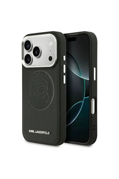 Point Husă MagSafe Karl Lagerfeld cu logo K pentru iPhone 17 Pro - Negru