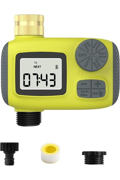 EACAM Watering Timer, Garden Automatic Watering Irrigation Timer Garden Intel...