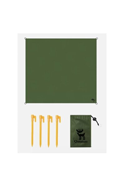 Qunature Pătură de picnic impermeabilă verde 150x140