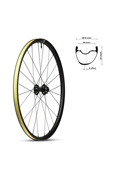 WTB Roată CZR i23x700 față 100x12 24 6 șuruburi