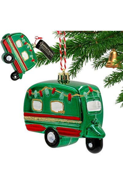 Koopman Glob decorativ suspendat pentru rulotă, verde
