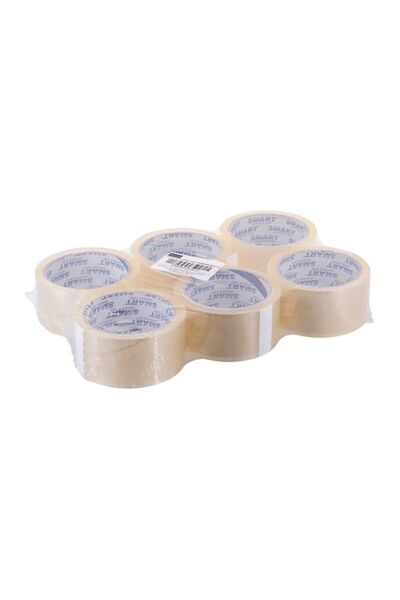 BESTPAK Bandă adezivă transparentă acrilică BSTech SMART 48mmx60m, set de 6 b...