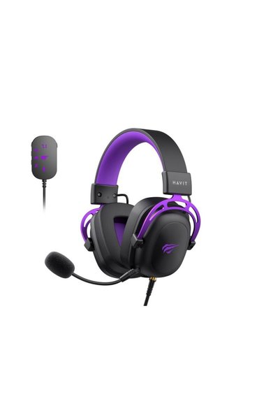 Havit Căști de gaming H2002+U (Negru și Mov)