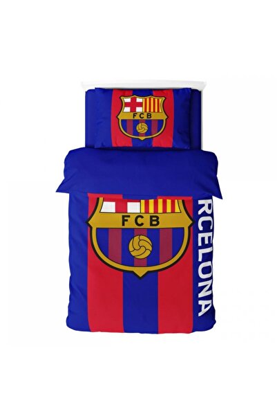 FC BARCELONA Set lenjerie de pat 135x200 + 50x75 cm microfibră 119122