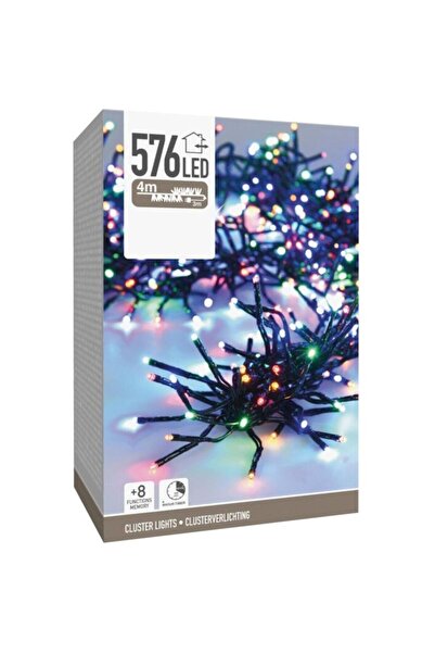 Koopman LUMINI DE CRĂCIUN, LANȚ LUMINOS CU 576 LED-URI, CU TEMPORIZATOR, MULT...