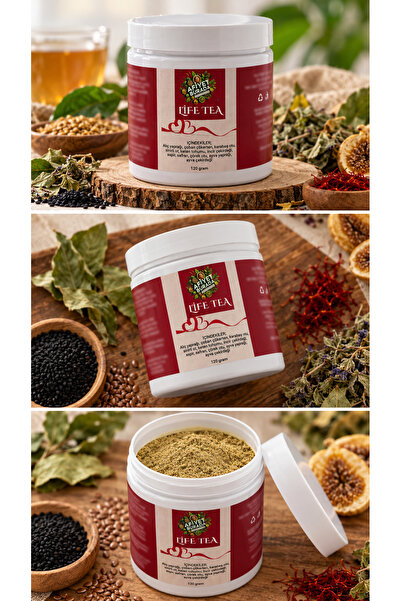 Life Tea 120 gr. - Alıç Yaprağı, Çoban Çökerten, Karabaş Otu, Sinirli Ot, Keten Tohumu, İncir Çekirdeği, Aspir, Safran, Çörek Otu, Ayva Yaprağı, Ayva Çekirdeği.