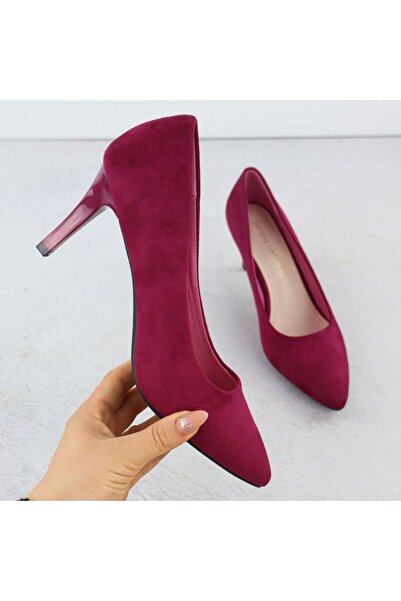 LEONE Pantofi de damă din piele întoarsă fucsia, Sergio 1336
