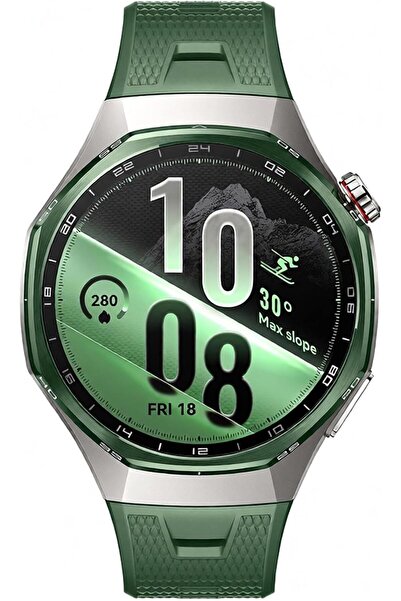 Huawei GT 7 Pro Watch with 46mm Titanium Alloy Case and Green Fluoroelastomer...