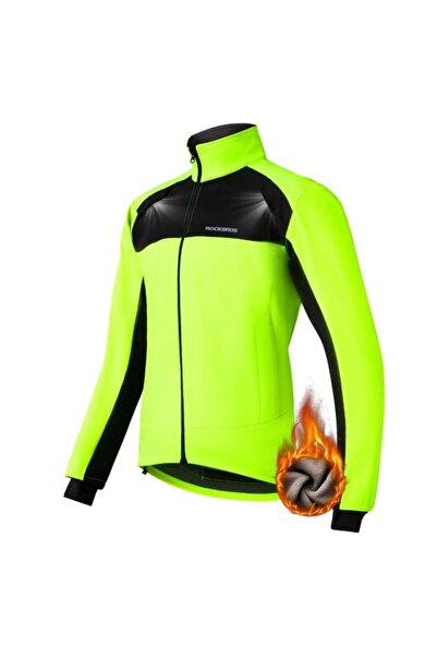 ROCKBROS Geacă bărbați YPW055 negru-fluorescent 3XL