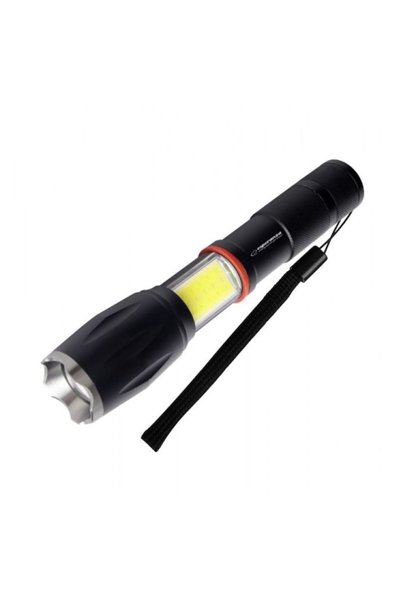 ESPERANZA Lanternă din aluminiu cu lumină laterală COB DIONE EOT070