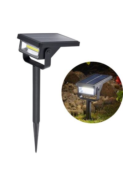 SASKA GARDEN Lampă solară reflectorizantă cu fixare prin înșurubare, 10 LED-uri