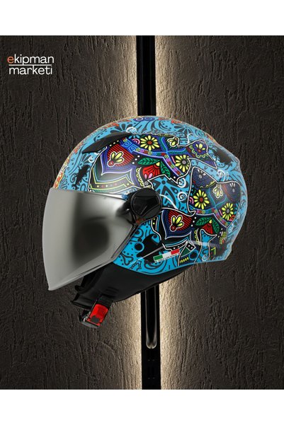 Sway 765 SPRING BLUE Güneş Vizörlü Kask