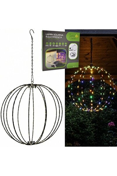 SASKA GARDEN LAMPĂ SOLARĂ SUSPENSĂ TIP GLOB 30CM 120 LED-uri MULTICOLORĂ