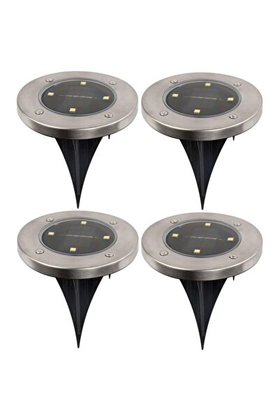 SASKA GARDEN LAMPĂ SOLARĂ CU 4 LED SMD PENTRU FIXARE ÎN Pământ, SET DE 4 BUCĂȚI