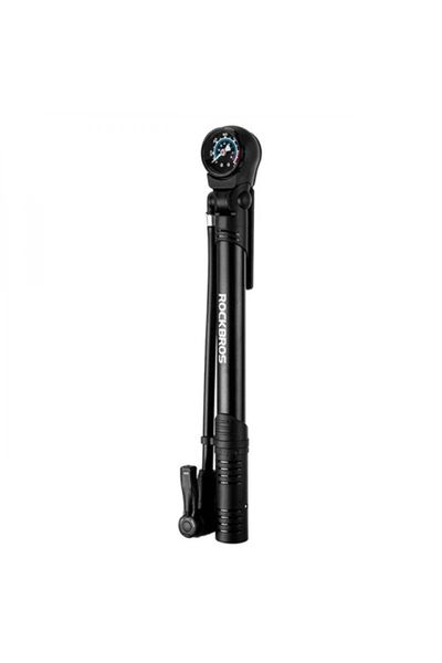 ROCKBROS 42310006001 Pompă de bicicletă cu manometru - Negru