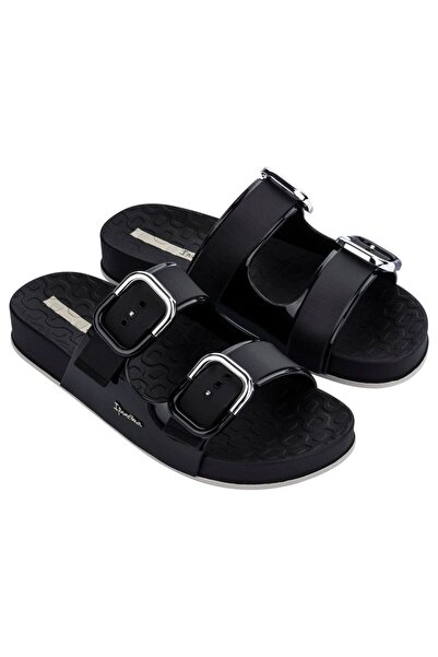 İpanema Șlapi de damă Slide, foarte ușori și confortabili, negri.