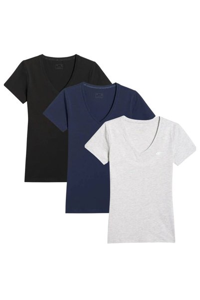 4F Tricou de damă (SET DE 3 TRIOCEURI) 4FWMM00TTSHF3307-20S-27M-31S