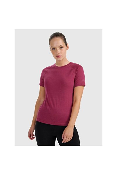 4F Tricou de trekking din lână merinos pentru femei 4FWAW25TFTSF1527-53S