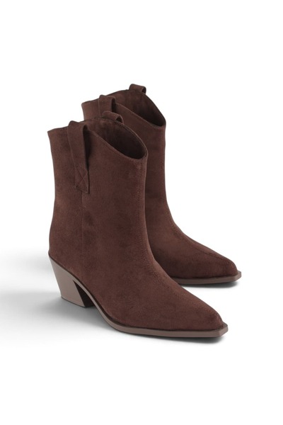 luuq shoes Cizme Western pentru femei WENDY din piele intoarsa