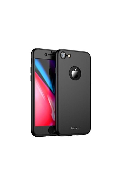iPaky Husă Full Cover 360° pentru Apple iPhone 7, Antișoc, Slim, Negru