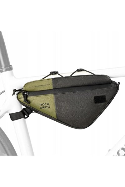 ROCKBROS geantă de cadru bicicletă 0.7L verde