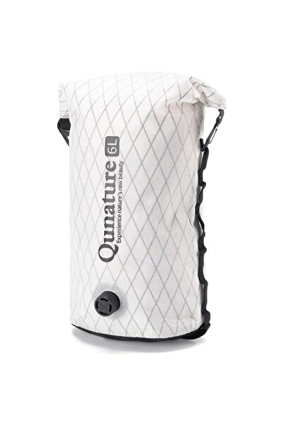 Qunature Sac impermeabil cu valvă alb 6l