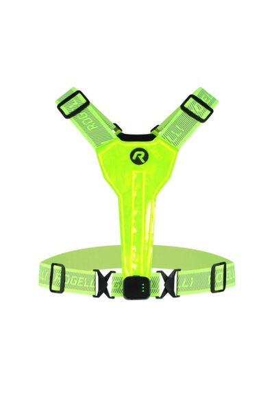 Rogelli Vestă reflectorizantă LED galbenă USB