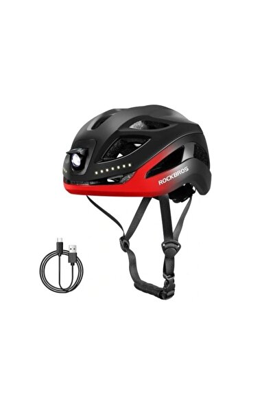 ROCKBROS Cască de bicicletă cu lumină USB 10110035004