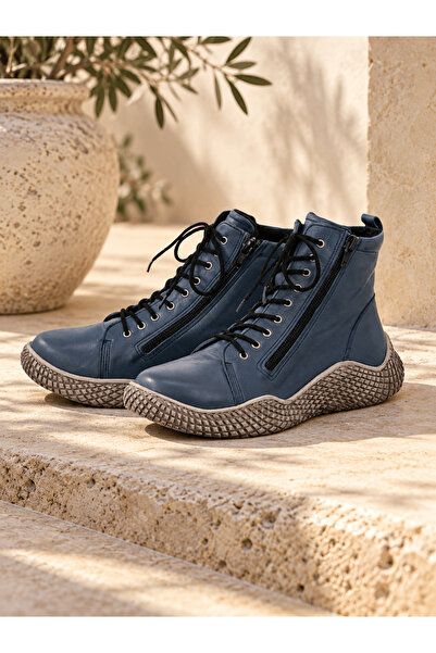 İNZE AYAKKABI Genuine Leather Women's Boots Model Name: Artemis