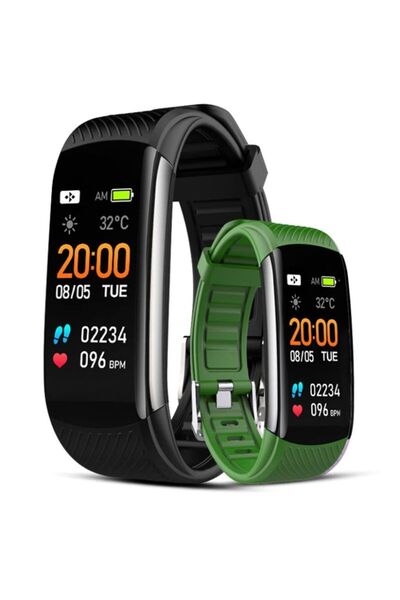 Giewont Smartwatch Negru și Verde 2 Curele GW200-5