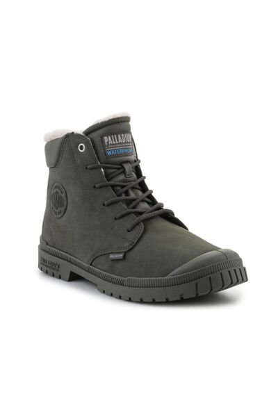 Palladium SP20 Cuff Piele Impermeabilă WL U 79067-325-M Olive Night pantofi