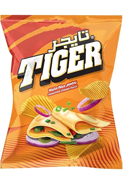 Tiger007 رقائق بطاطس تايجر سوبر جامبو بنكهة الجبن - وجبة خفيفة غنية ومقرمشة ب...