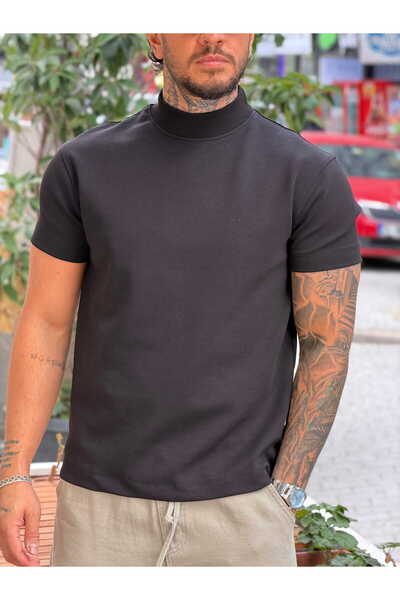 manch collection Yarım Balıkçı Kalıp DoubleFace Kumaş Tshirt